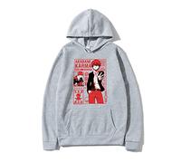 KONDZ Anime Assassination Classroom Felpa con Cappuccio da Uomo Felpe Harajuku Pullover Manga Karma Akabane Felpe con Cappuccio Kawaii Graphic Sudaderas
