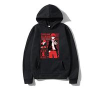 KONDZ Anime Assassination Classroom Felpa con Cappuccio da Uomo Felpe Harajuku Pullover Manga Karma Akabane Felpe con Cappuccio Kawaii Graphic Sudaderas
