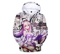 KONDZ Japan Anime Re: Zero Twin Maid RAM REM 3D Stampa Donne/Uomini Felpe Felpe Manica Lunga Casual Harajuku Hip Hop Pullover Magliette E Camicette
