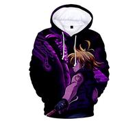 KONDZ Uomini Donne Anime con Cappuccio I Sette Peccati Capitali Felpe Uomini Ragazzo Felpa I Sette Peccati Capitali Felpa Ragazzi Ragazze Abbigliamento