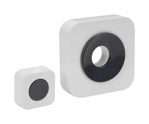 KONELCO 67834180 BIANCO/NERO - CAMPANELLO WIRELESS CON PORTATA 150 METRI IP44