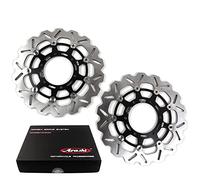 KonerStone Dischi freno anteriori per Suzuki GSXR 750 2008-2018 accessori disco disco ricambi moto GSXR750 GSX R GSX-R 750 GSX-R750 600 1000 nero 2009 2010 2011 2012 2013 2013
