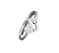 KONFEN Anello Argento 925 Donna, Cuore Anelli Regolabile con Zircone, Fedine Mignolo Fedina Veretta Solitario Regolabili, Annelli Mignolo Pollice Uncharted Sottili Regalo per Ragazza (Argento)