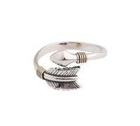 KONFEN Anello Argento Uomo Donna, Vichingo Freccia Anelli Regolabile Mignolo Veretta, Annelli Regolabili Mignolo Pollice Uncharted Vintage Semplice Moda Gioielleria Regalo