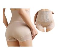 KONFEN Contenitiva a Vita Alta Mutande Donna, Guaina Modellante Pancera Contenitive Perizomi Intimo Invisibile, Dimagrante Pancia Belly Slim Guaina Slip Contenitivi Body Shapewear, Beige M