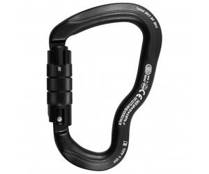 Kong - Alukarabiner Ferrata Twist Lock - Moschettoni per via ferrata nero/grigio