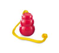 KONG Classic con corda gioco per cani - Misura L: circa Ø 7 x L 65 cm