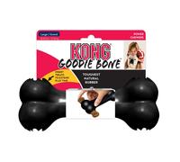 Kong - Extreme Goodie Bone Osso in Gomma Resistente per Cani con Masticazione Energica, Nero, Taglia Grande