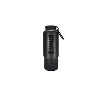 KONG H2O - Borraccia termica per cani e ciotola da viaggio, 708,7 ml, colore: nero