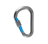 Kong. HMS Classic Screw Sleeve. Moschettone in Alluminio con Ghiera a Vite. Sistema Keylock. Certificato EN 12275 ed EN 362. Arrampicata e Lavoro in Quota. Made in Italy. Peso 88g.