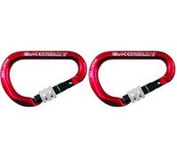 Kong. HMS Classic Screw Sleeve. Moschettone in Alluminio con Ghiera a Vite. Sistema Keylock. Certificato EN 12275 ed EN 362. Arrampicata e Lavoro in Quota. Made in Italy. Peso 88g. (Confezione da 2)