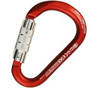 Kong. HMS Classic Twist Lock. Moschettone HMS in Lega Taglia unica Rosso/Lucido