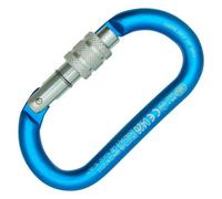 Kong Oval Alu Classic Screw Sleeve, Moschettone Ovale in Alluminio, Ciano/Lucidato/Lucidato, Taglia Unica