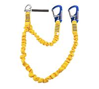 Kong Lanyard di Sicurezza Doppia Elastic Tether Double, Giallo/Rosso