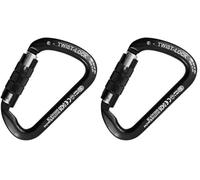 Kong. Large Multiuse Twist Lock a 2 Movimenti. Moschettone in Alluminio. Apertura Rapida. Chiusura Automatica. Sistema Keylock. Certificato CE EN 12275 UIAA. Made in Italy. Peso 78g (Confezione da 2)