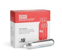 KONG MING CAR Capsule CO2, bomboletta di gas CO2 ad alta purezza con rivestimento in acciaio, priva di olio & design anti-perdita per dispositivi pneumatici & accessori (12g10p)