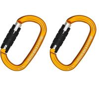 Kong. Ovalone Alu Twist Lock - Moschettone Ovale in Alluminio, Chiusura 2 Movimenti. Apertura Ampia. Sistema Keylock. Certificato CE. per Arrampicata, Ferrata e Soccorso. Peso 79g. Colore Arancione