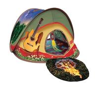 KONG Play Spaces - Tenda pop-up per gatti, con giochi penzolanti e increspati