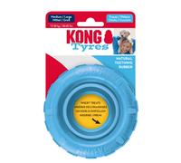 KONG Puppy Tires gioco per cani - Taglia M/L: Ø 11,4 x H 3,8 cm