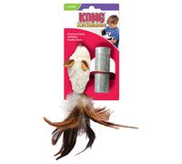 KONG Feather Mouse con erba gatta - con catnip
