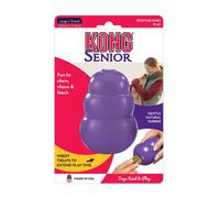 KONG Senior - Giocattolo per cani con gomma naturale delicata - Giocattolo per cani resistente per cani anziani - Usa i dolcetti con il giocattol
