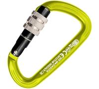Kong. Trapper Screw Sleeve. Moschettone Arrampicata in Alluminio con Ghiera a Vite. Sistema Keylock Anti-Impiglio. Forma Compatta. Ingombro Minimo. EN 12275/B, EN 362/B. Peso 85g.