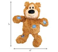KONG WildKnots Bears - Tg. S/M: L 18 x P 14 x H 8 cm