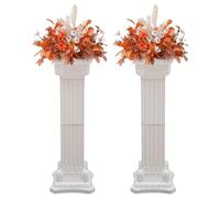 KONGKUNI 2 colonne romane per matrimoni, colonne romane, in plastica, colonna greca, supporto per fiori, elegante piedistallo per eventi di nozze