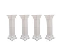 KONGKUNI 4 colonne romane per matrimoni, colonne romane, colonne decorative in plastica, supporto per fiori, elegante piedistallo greco per matrimoni, eventi, feste decorative