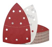 KONGMING 50 Pezzi Carta Vetrata per Levigatrice Grana 240 Carte Abrasive 11 Fori per Levigatrice Orbitale