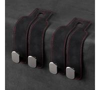 Kongming Gancio Sedile Auto, Gancio Doppio per sedile posteriore auto, Ganci Poggiatesta Auto per Spesa Borsa Vestiti Bottiglie D'acqua (nero, 2 pezzi)