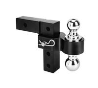 KONGMM Gancio di Traino, Kit Staffa A Sfera for Gancio for Rimorchio con Rimorchio A Sfera da 2 Pollici Combo Regolabile for Carichi Pesanti for Accessori for Camper, Camper, Roulotte(Noir)