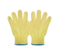 KONGMM Guanti Anti Taglio Fibra 2 Strati a Prova di Fuoco Anti-Taglio ignifugo 500 Gradi centigradi di Sicurezza da Lavoro Guanti da Forno for Barbecue Guanti da Lavoro di Sicurezza(25CM 1pair)