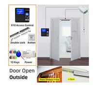 KONGMM Rilevatore presenze, di Controllo accessi Impronte digitali Smart Block Block Kit cancello elettronico Opener Home Set Digitale Elettrico Biometrico Magnetico Elettrico(Kit X10 2xMag)