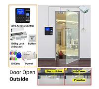 KONGMM Rilevatore presenze, di Controllo accessi Impronte digitali Smart Block Block Kit cancello elettronico Opener Home Set Digitale Elettrico Biometrico Magnetico Elettrico(Kit X10 U Mag)