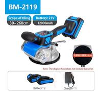 KONGMM Vibratore per Piastrelle, Vibratore Elettrico for Piastrelle, Ventosa, vibratore Automatico for Pavimenti, Strumento di livellamento e Posa, Macchina for la Posa di Piastrelle Regolabile(Noir)