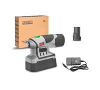 KONGMM Vibratore per Piastrelle, Vibratore for Piastrelle Portatile, Ventosa, Macchina for la Posa di Piastrelle, Strumento di livellamento Automatico e Regolabile for Pavimenti.(12V 2 Battery)