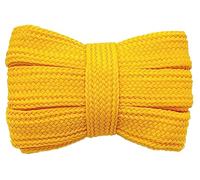 KONGNY 1 paio 20mm Largo Ispessito Piatto cavo Colorato Morbido Lacci Scarpe da Tavola Scarpe di Tela per Scarpe da Ginnastica Scarpe Sportive, 12 giallo oro, 100cm