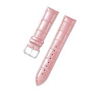 KONGNY Accessori Per Orologi Da 20Mm E 22Mm Con Cinturino In Pelle Lucida Con Superficie In Vernice Di Cristallo, Rosa, 18mm