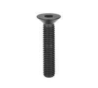 KONGNY Bullone In Titanio M6/30mm, Vite A Testa Svasata Piatta Con Chiave A Brugola, Nero, 1 Pezzo