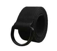 KONGNY Cintura Tattica Da Uomo In Tela Cintura Con Fibbia A Doppio Anello Cintura Femminile In Tela Casual, Nero, 120cm