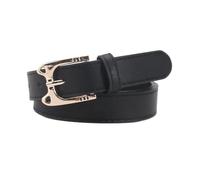 KONGNY Cinture In Pelle Da Donna Cintura Con Fibbia A Forma Di Gatto Per Ragazze Semplice Cinturino Retrò, Nero