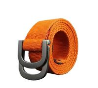 KONGNY Cinture In Tela Da Uomo Cintura Tattica Con Cinturino Da Uomo Per Cinture Con Fibbia Ad Anello, Arancia, 140cm
