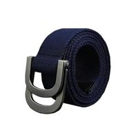 KONGNY Cinture In Tela Da Uomo Cintura Tattica Con Cinturino Da Uomo Per Cinture Con Fibbia Ad Anello, Blu scuro, 140cm