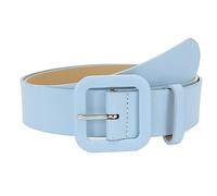 KONGNY Fibbia Quadrata Semplice Cintura Decorativa Caramella Color Perpulio Fibbia Cintura Larga Gonna Maglione Cinghie Corsetto Decorative per Donne 105cm, Un blu, Taglia unica