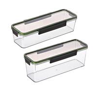 Kongou 2Pz Contenitori per Pasta, Contenitore per Pasta, Scatola Rettangolare per La Conservazione degli Spaghetti Lunghi con Coperchi, Organizzatore Multiuso per Cereali per Cereali, Spaghetti