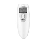 Kongou Alcolimetro Digitale, Etilometro Portatile, Alcol Test con Display LCD Digitale, Etilometro di Precisione, Bianco (Batteria Non Inclusa)