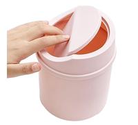 Kongou Cestino da Scrivania e Tavolo con Coperchio Girevole, Cestino per Rifiuti e Carta, per Interni Auto, Cucina, Camera da Letto, Uffici