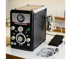 KONGQXIAA Incisore Pneumatico Portatile, Macchina per microincisione per la creazione di Gioielli e Artigianato in Metallo, Strumento Multifunzione con Accessori per lavori di precisione