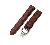 kongsou Per Tissot 1853 Le Locle T41 T00407b Tarfish Junya T461 cinturino in vera pelle per orologio da uomo e da donna(Brown-Steel-B1,20mm)